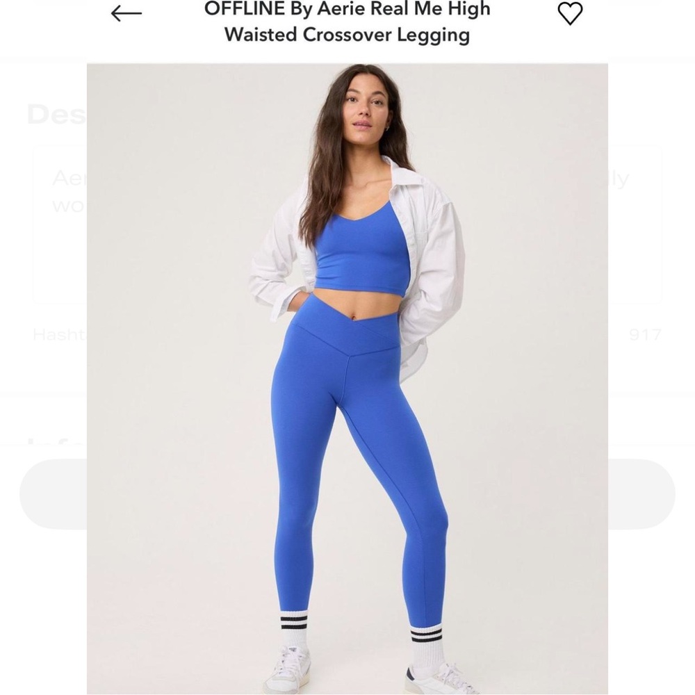 Aerie Blue High Waisted Leggings